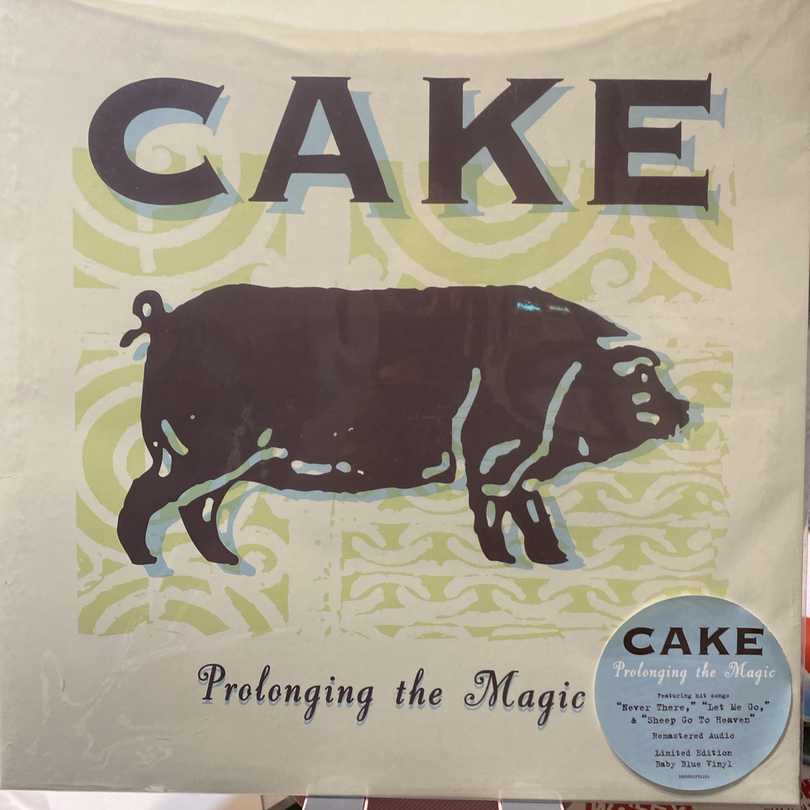 CAKE Prolonging The Magic 25th Anniversary Baby Blue Vinyl LP RARE