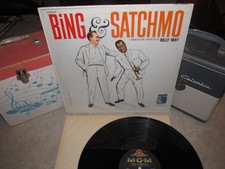 BING & SATCHMO – Bing Crosby & Louis Armstrong LP 1960 MGM E3882P Mono VG+ picture