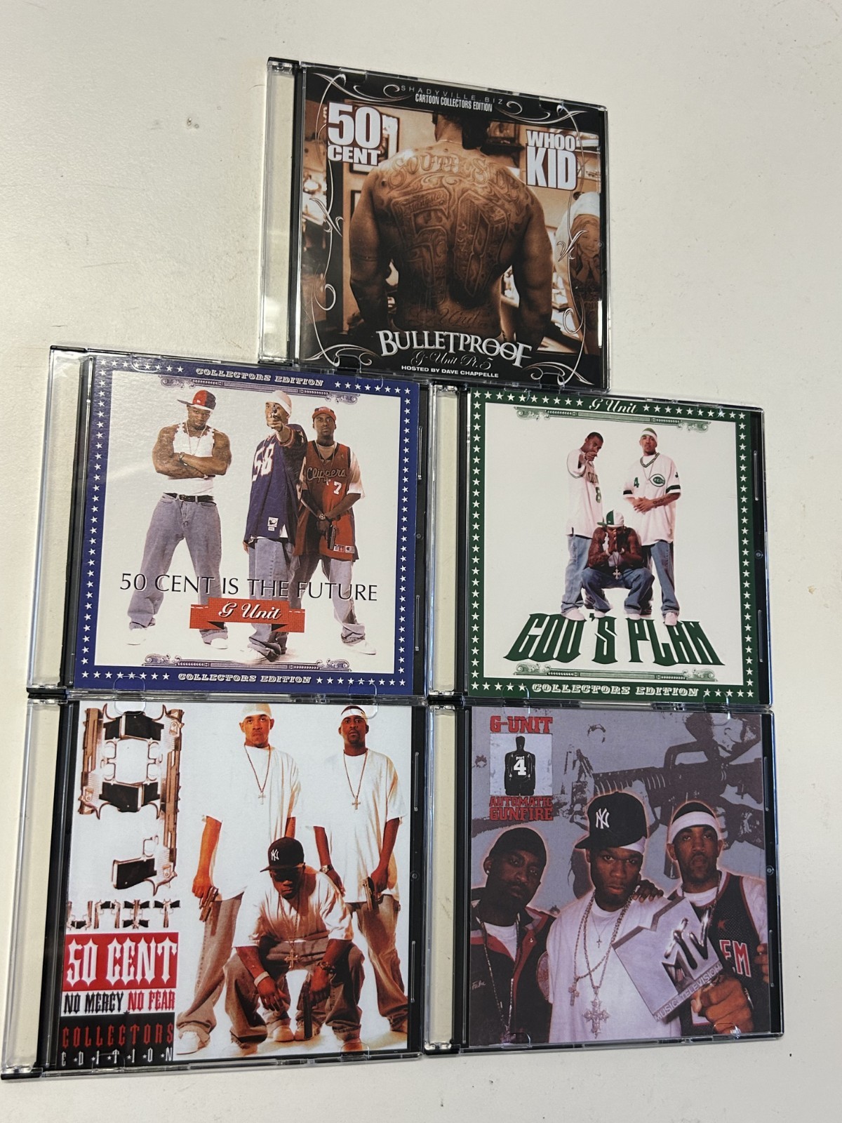 DJ WHOO KID 50 CENT LLOYD BANKS TONY YAYO G-UNIT ORIGINAL MIXTAPE CD LOT 1-5