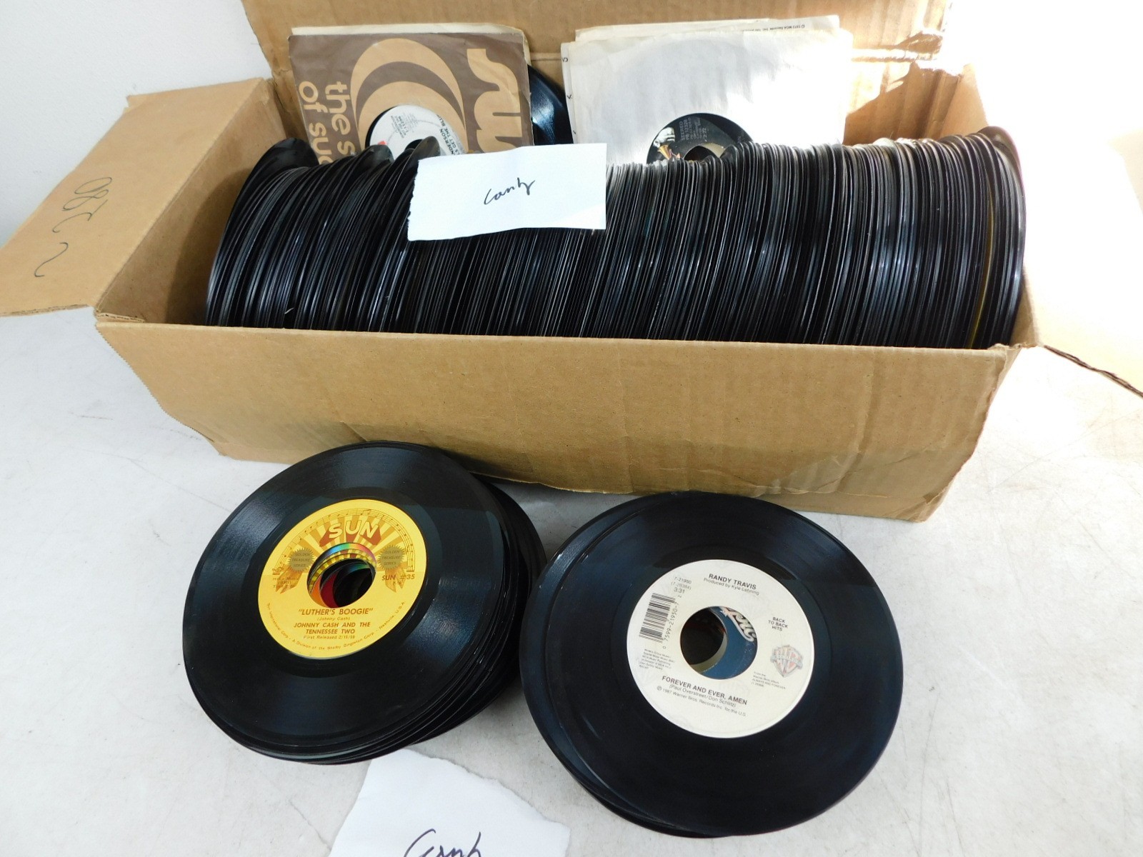 225 45 RPM Records Famous Country Music Parton Nelson Twitty Merle Lewis Cash +