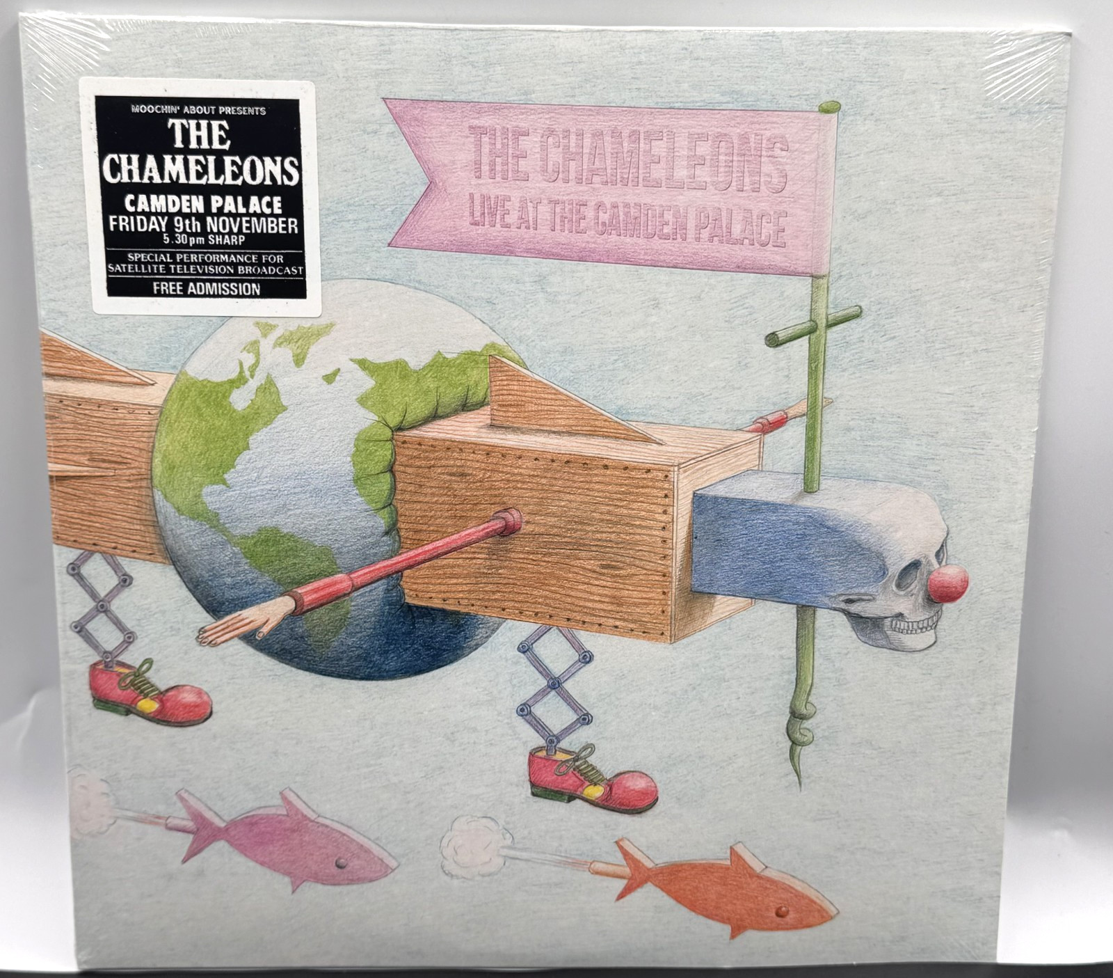 Sealed The Chameleons Live at The Camden Palace, 2LP, marbled blue & pink vinyl