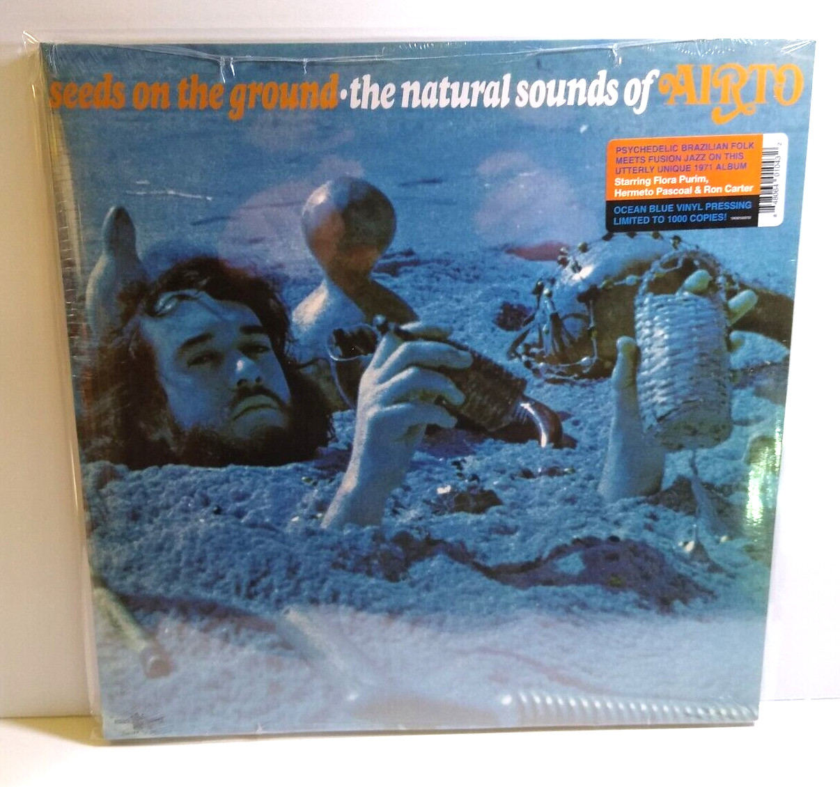 Airto Seeds On The Ground The Natural Sounds Of Vinyl LP Record Blue Color NEW