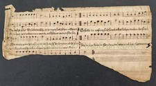 1800s antique MUSIC SHAPE NOTES handwritten fraktur german piece lyrics art picture