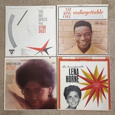 VINTAGE VOCAL JAZZ 4LP LOT Ink Spots/Nat King Cole/Nancy Wilson/Horne VG+ picture