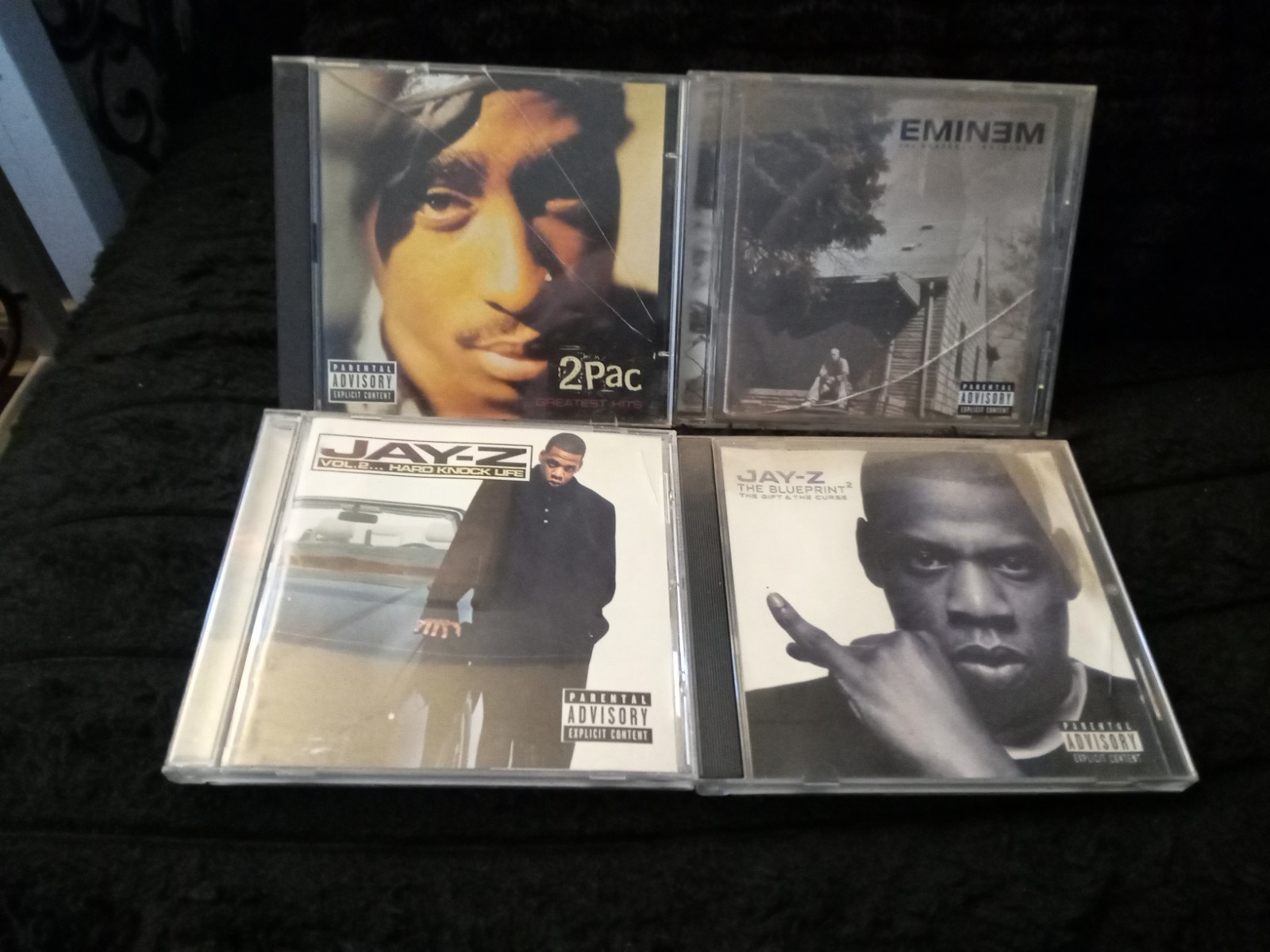 Rap/Hip-Hop CD lot 4 CDs 2Pac, Jay-Z, Eminem 
