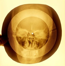 USSR X-RAY SKULL BONES RIBS VINTAGE UNIQUE ITEM RECORD 216 picture