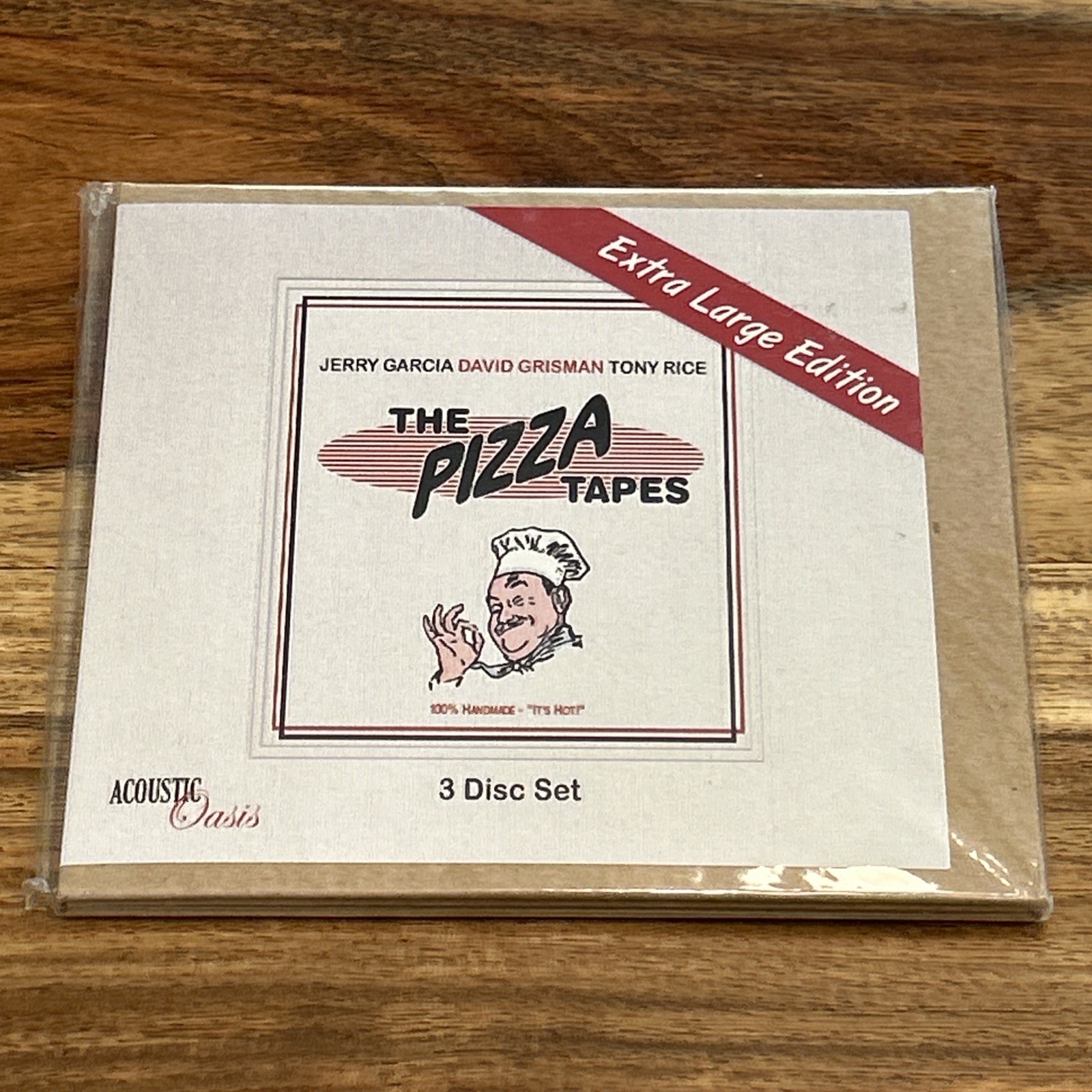 Jerry Garcia, Grisman,  THE PIZZA TAPES Extra Large Edition 3CD Grateful Dead NM