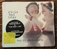 SEALED CD~ INGRID MICHAELSON~ 2009~ GIRLS AND BOYS~ HYPE STICKER~NEW OLD STOCK picture