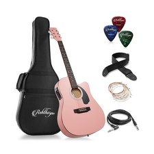 Ashthorpe Full-Size Cutaway Thinline Acoustic-Electric Guitar Package - Premi... picture