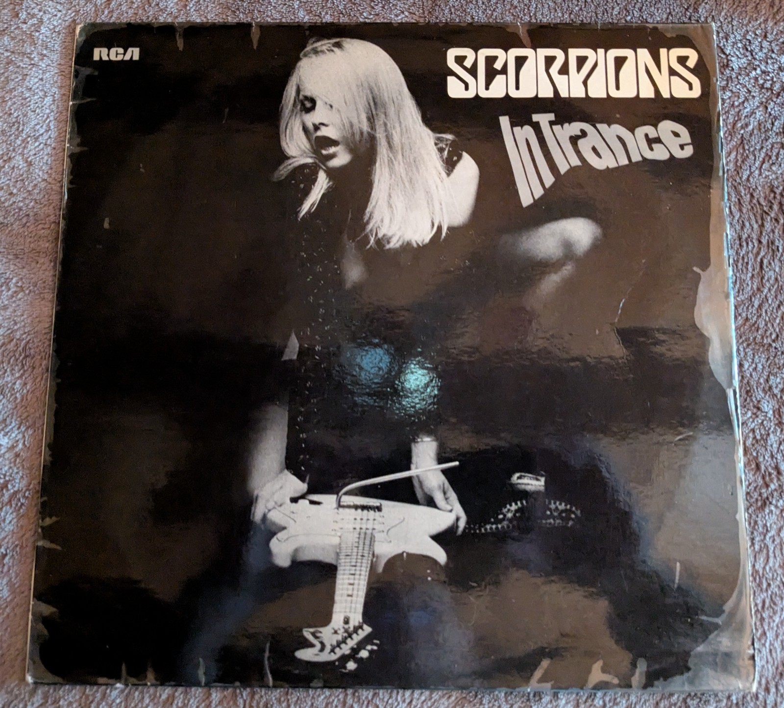 SCORPIONS IN TRANCE VINYL ALBUM 1ST PRESSING RECORD UNCENSORED COVER OG NM