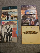 Pet Shop Boys, Wham, Billy Idol, Boston, John Cougar 5 More vinyl 45 records lot picture