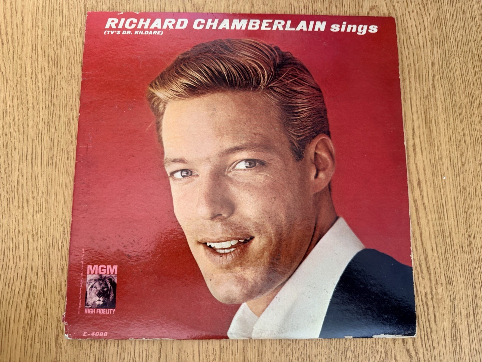 Richard Chamberlain – Sings Vinyl LP 1962 SE4088 MGM Records VG+/VG+