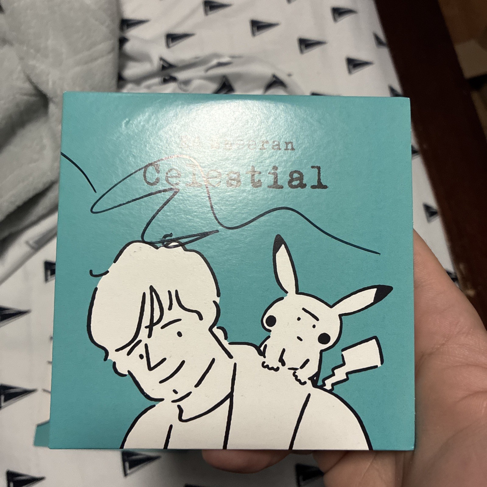 Hand signed Ed Sheeran Single - Celestial Signed CD (Pokémon) Art by Yu Nagaba