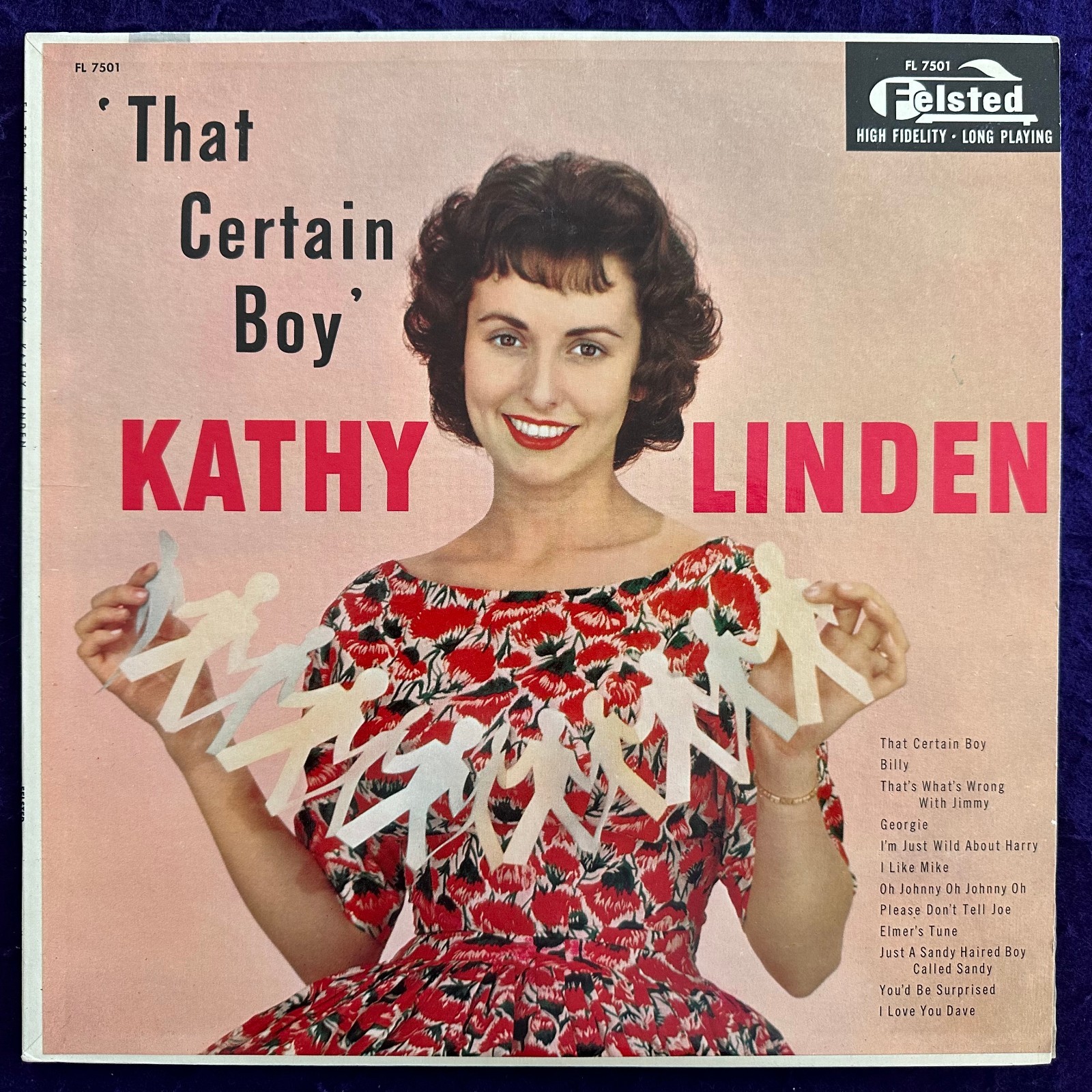 KATHY LINDEN That Certain Boy LP FELSTED Mono Teen Pop Tested NM/NM