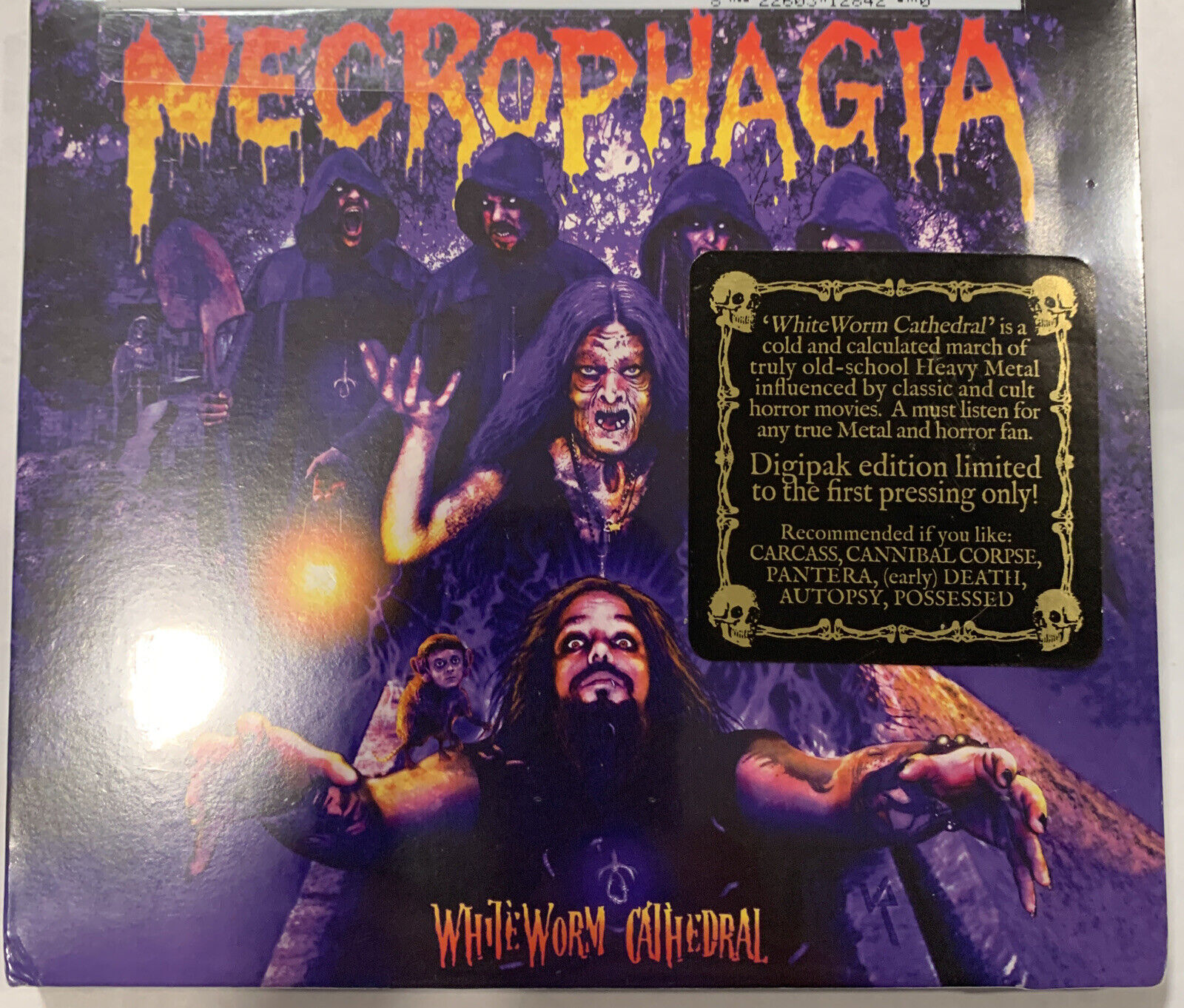 Necrophagia - White Worm Cathedral CD 2014 Season Of Mist [Digipak] [Sealed]