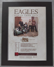 Eagles 2019 World Tour Original Tour Advert Mounted 14x11