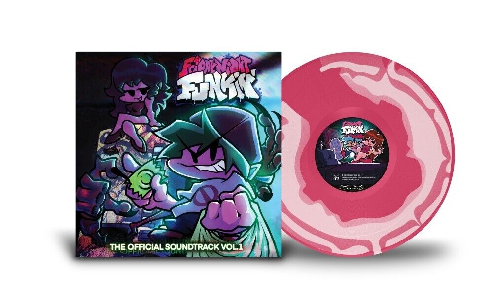 Kawai Sprite Friday Night Funkin Vol 1 Pink & Magenta Colored Vinyl LP Record