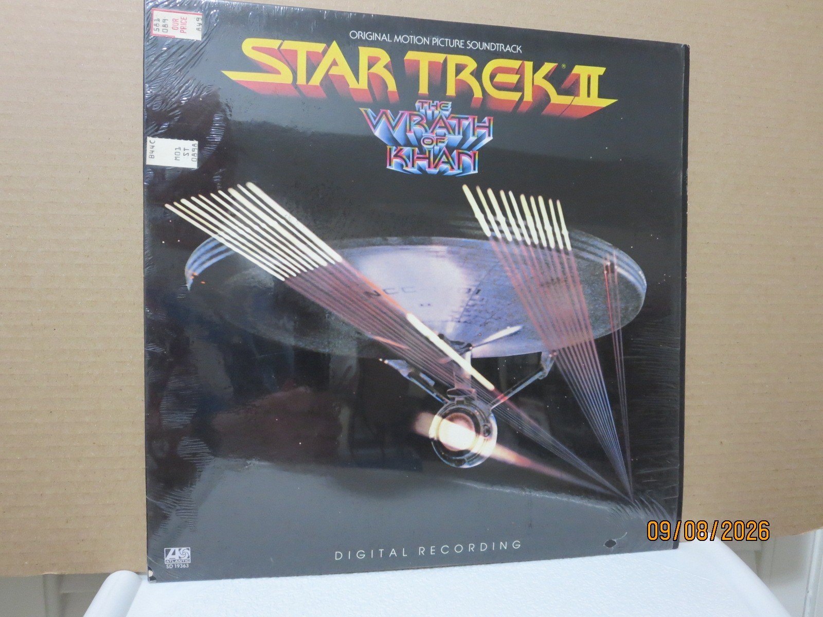 Star Trek II: The Wrath of Khan Movie Score Soundtrack Vinyl LP Album 1982