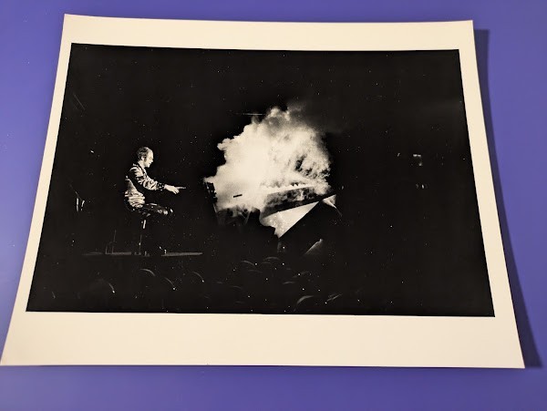 Elton John, rare promotional press photo from 1974