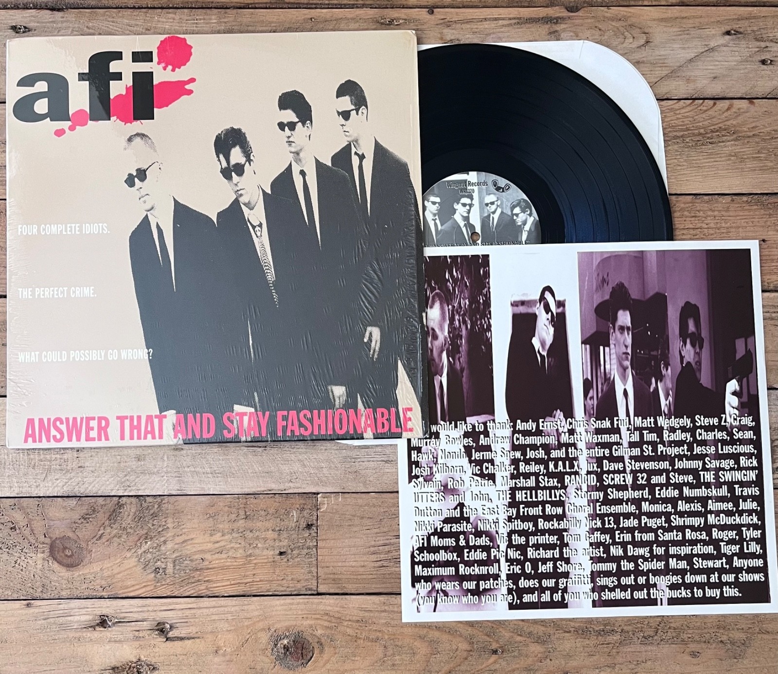 AFI Answer That And Stay Fashionable Vinyl Record 1995 1st Press US LP