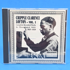 CRIPPLE CLARENCE LOFTON COMPLETE RECORDED WORKS VOL 1 1935-39 CD DOCUMENT BLUES picture