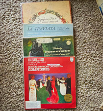 Vintage Classical Vinyl Record Lot 4 LP Sibelius Colin Davis Tchaikovsky Steinbe picture