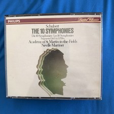 Schubert 10 Symphonies 3 CD Set Discs 4-6 Marriner Philips 412 591-2 picture