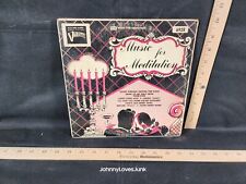 Vintage Varsity 10in 78 Record w/Sleeve Music For Meditation Beat Era Classic  picture