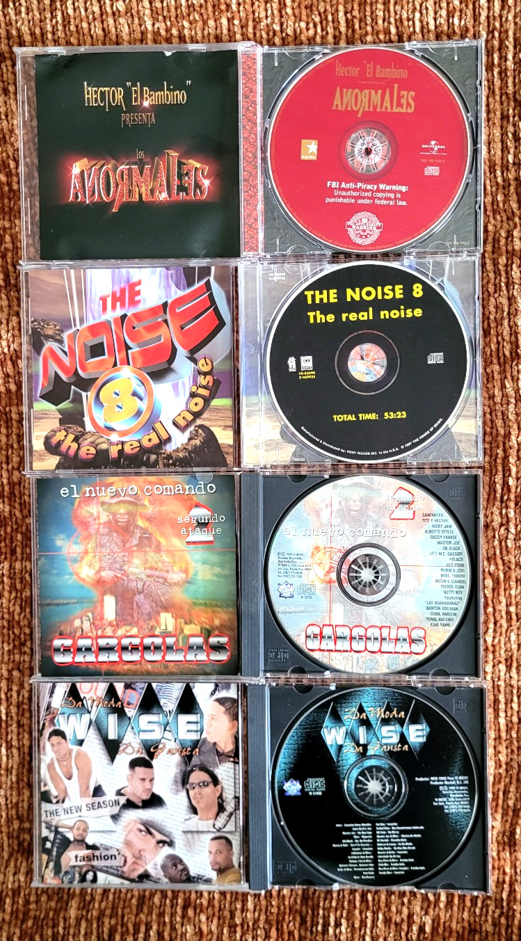 Great Lot 5 Cds,Reggaeton:The Noise 8.Wise.Hector El Bambino.Rey Pirin.Gargolas.