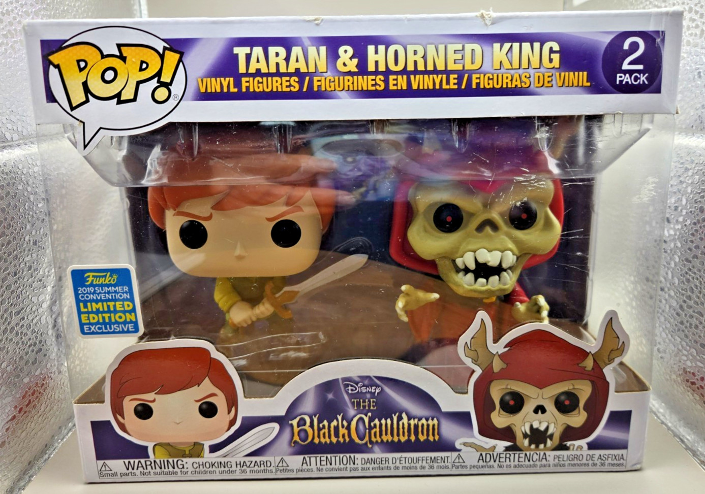 Funko POP Vinyl Figures Disney The Black Cauldron Taran & Horned King 2 Pack 