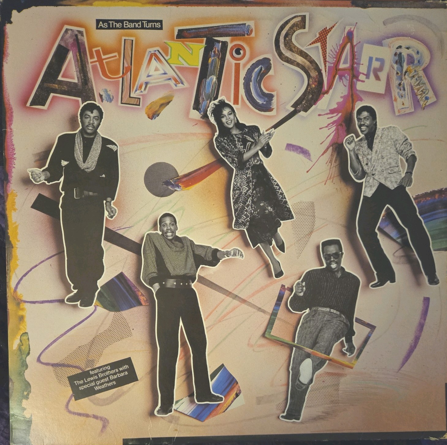 Atlantic Starr As The Band Turns 33 RPM LP Record A&M 1985 SP 5019 EX