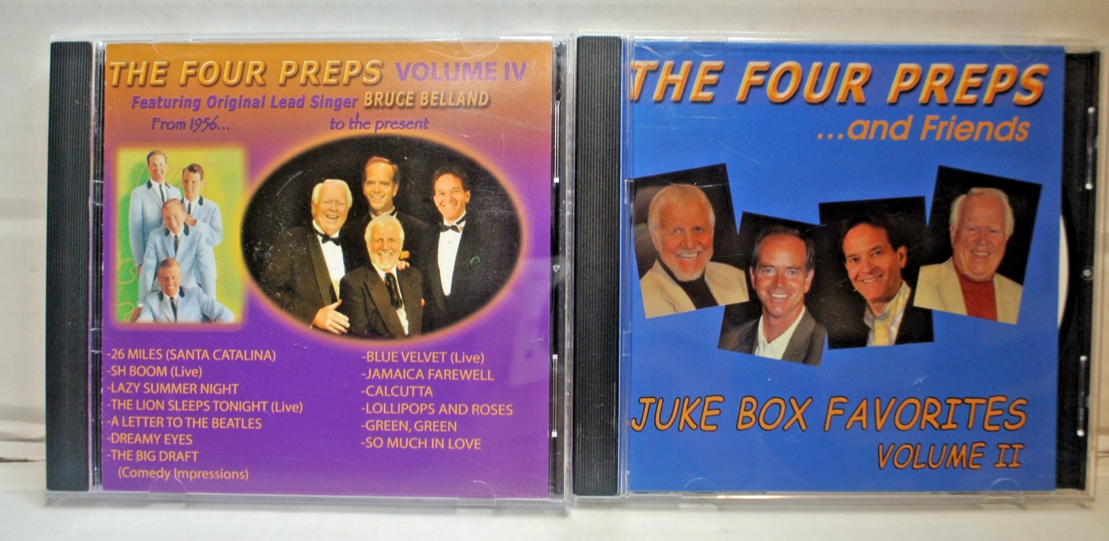 THE FOUR PREPS VOLUME IV & THE FOUR PREPS AND FRIENDS CDS - BOTH SIGNED