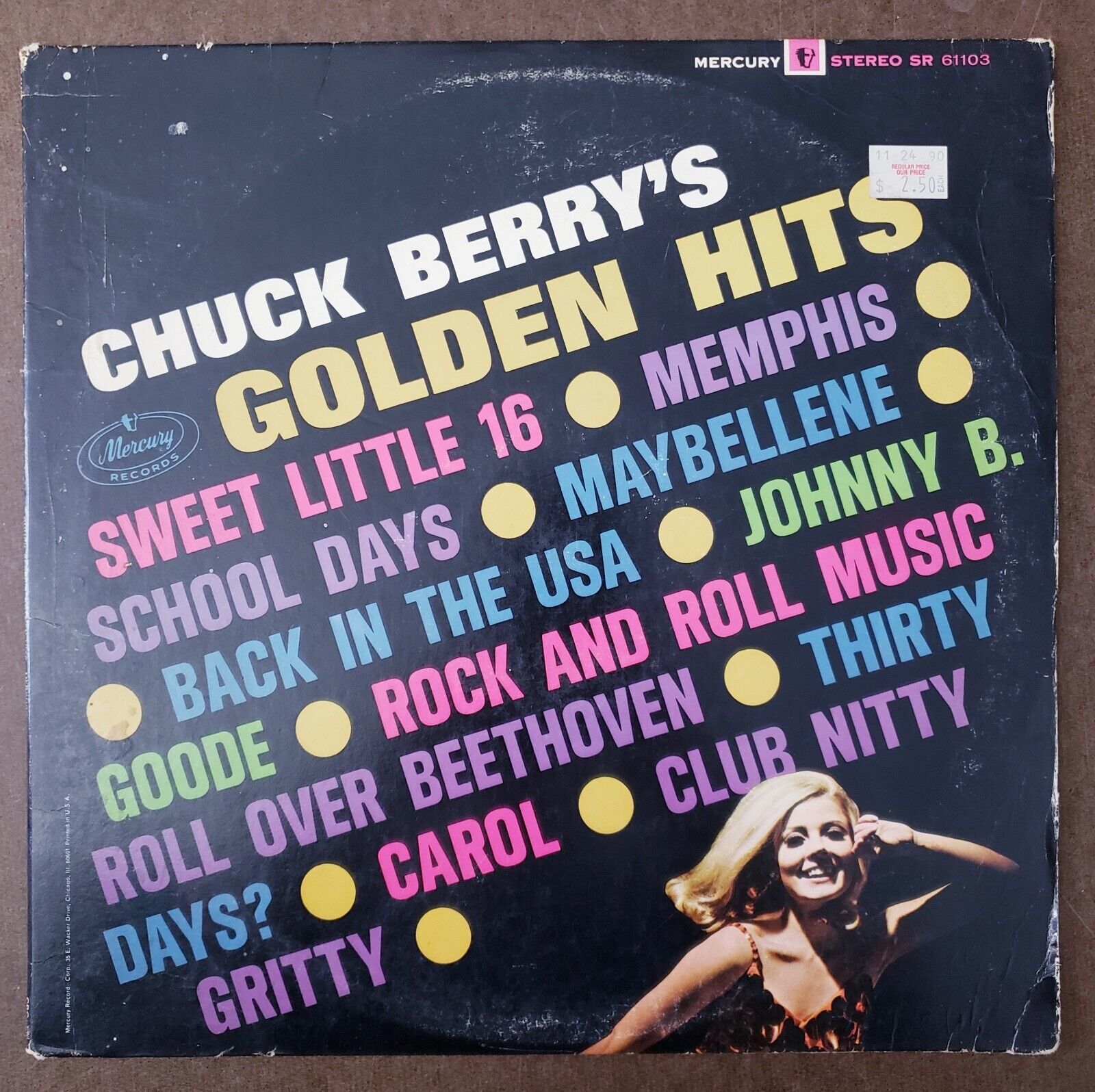CHUCK BERRY LP Golden Hits 1967 Mercury  vinyl