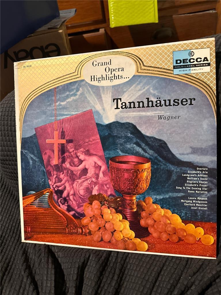 Vintage Grand Opera Highlights Tannhauser Wagner Record LP