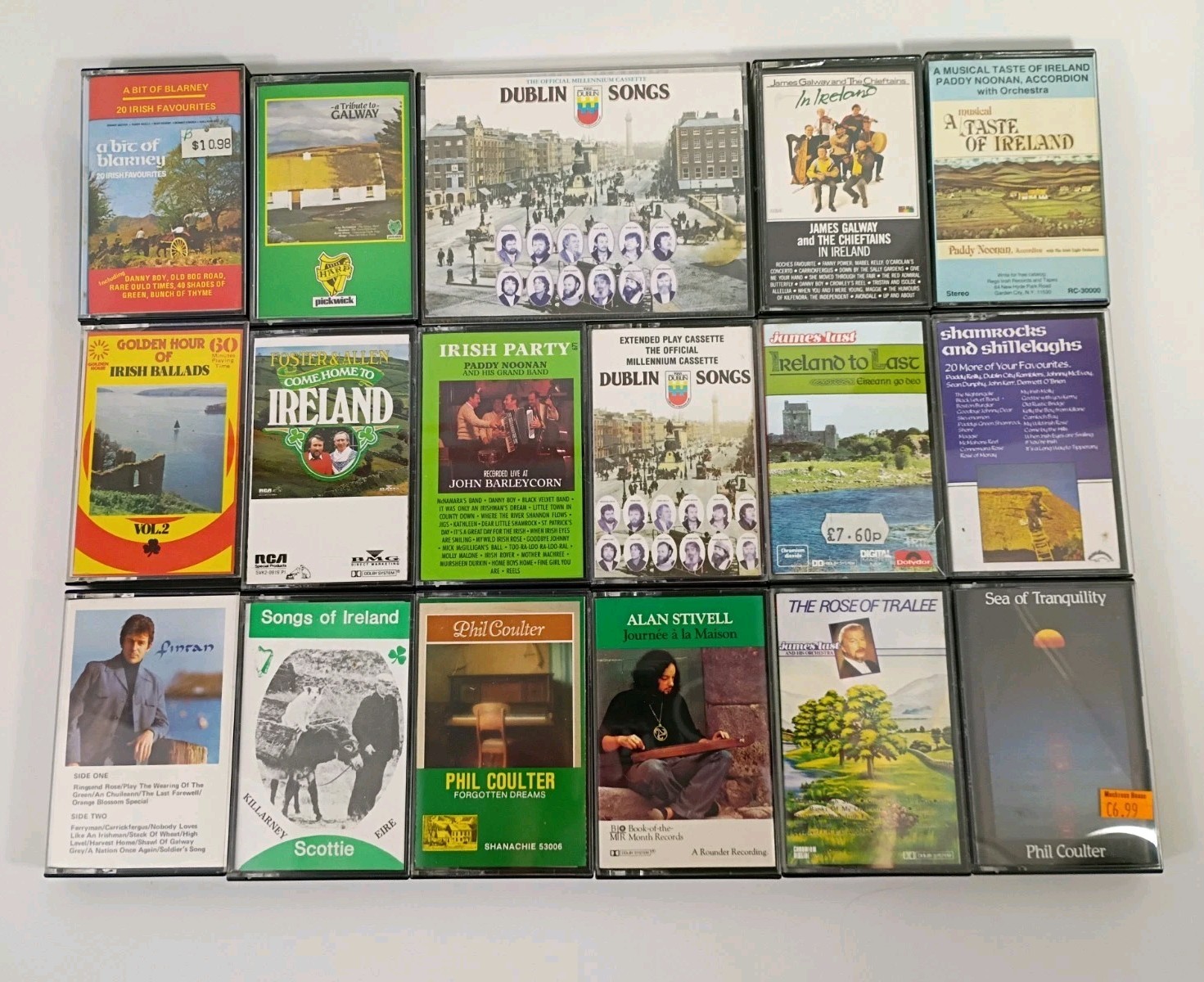 Lot Of 17 Rare Vintage Traditional Irish Celtic Music Cassette Tapes