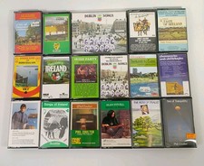 Lot Of 17 Rare Vintage Traditional Irish Celtic Music Cassette Tapes picture