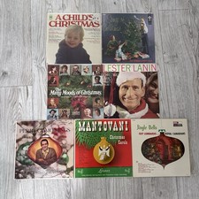 Lot of 7 Vintage Christmas Vinyl Records LPs Perry Como Mantovani Lester Lanin picture