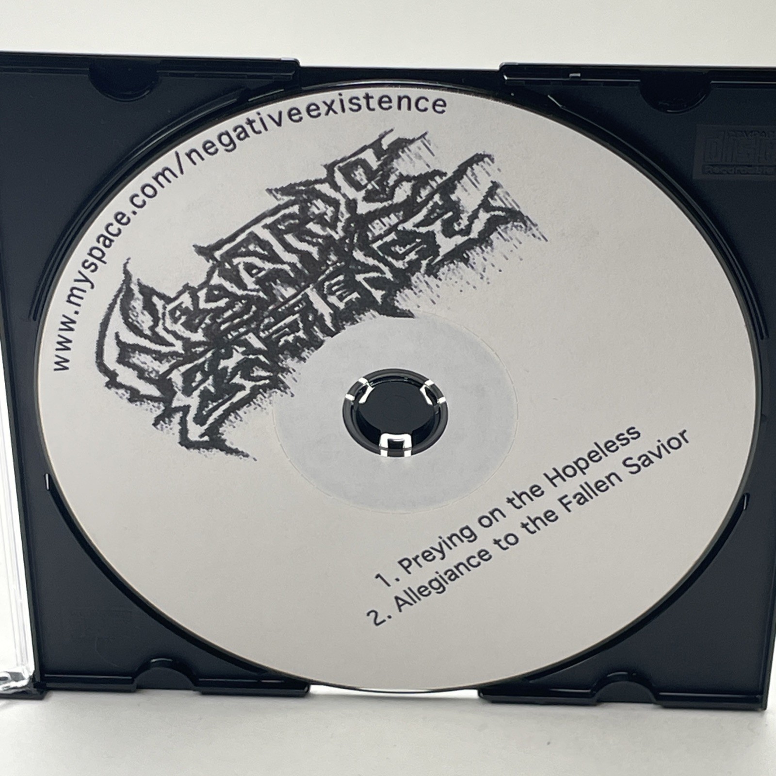 Negative Existence Demo CD Obscure MySpace Death Metal Self-Released Nailed Shut