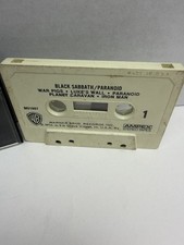 Vintage Black Sabbath Paranoid 1971 Cassette Tape Warner Bros Ozzy Iron Man picture