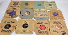Lot of 12 Antique 78 RPM Shellac Records - 1910s 1920s 1940s Jazz Blues Vocal... picture