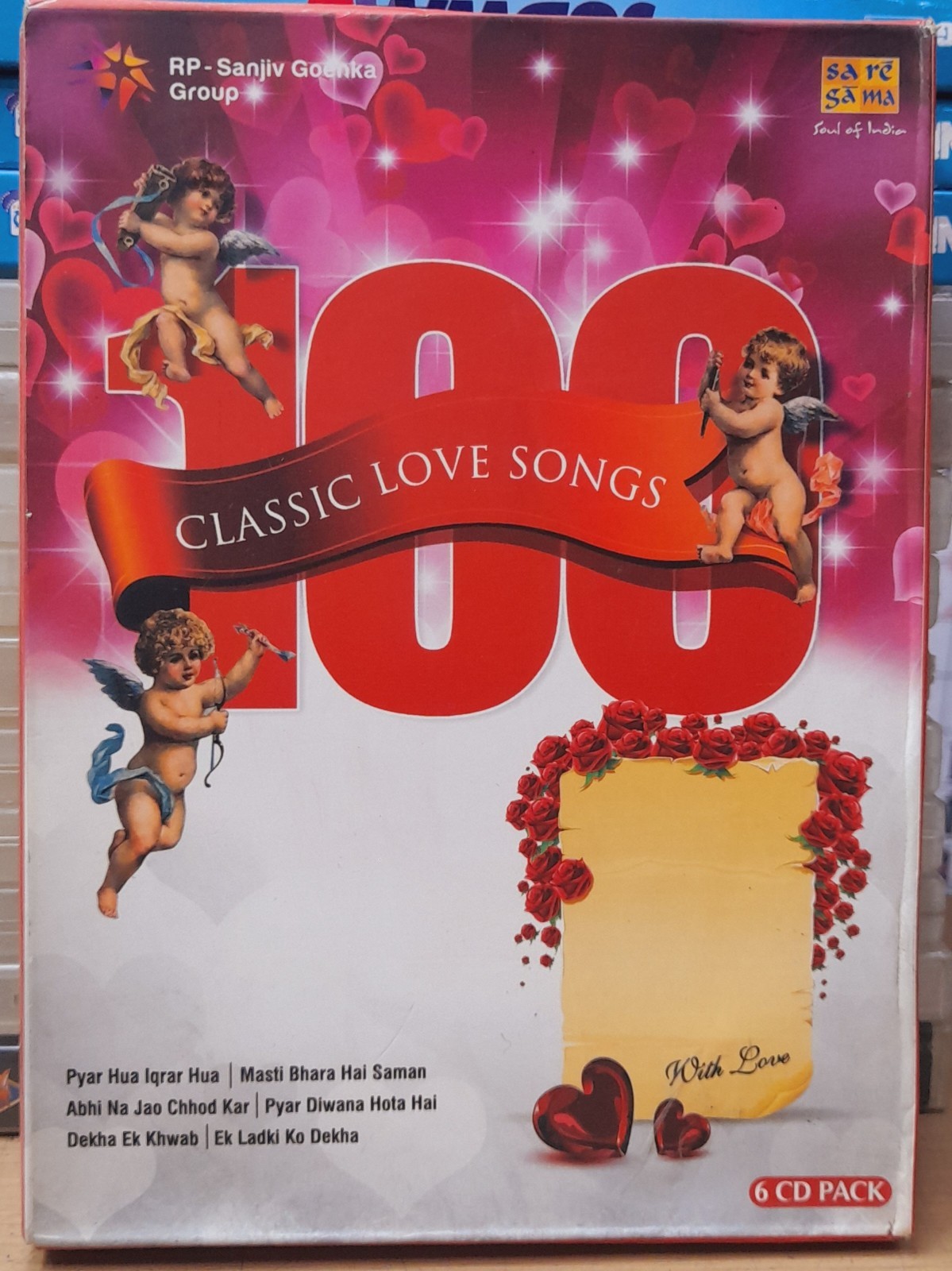 100 Classic Love Songs Bollywood Hindi Songs 6 CDs Boxset (100 Songs)