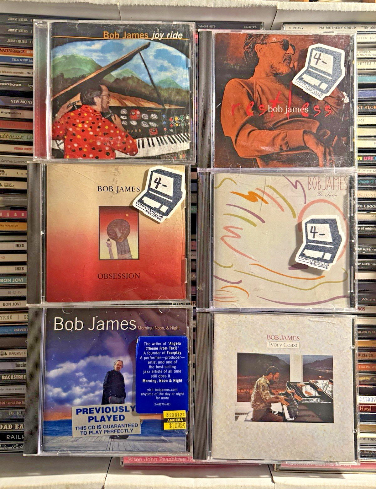 BOB JAMES 6 CD Lot Joy Ride Restless Obsession H Ivory Coast Morning Noon Jazz