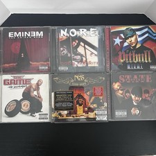 Hip-Hop & Rap CD Cases and Inserts Lot of 6 Nas Game Eminem State Property Nore picture