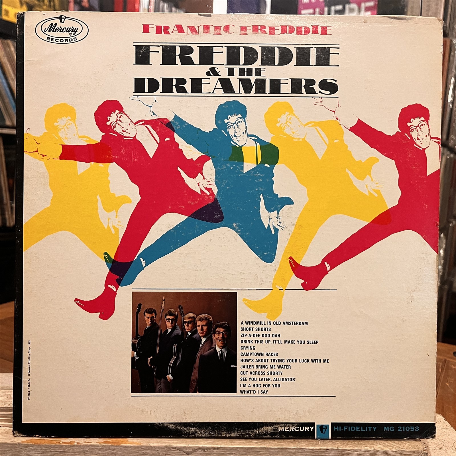 [ROCK/POP]~EXC LP~FREDDIE & The DREAMERS~Frantic Freddie~[1965~MERCURY]~MONO~