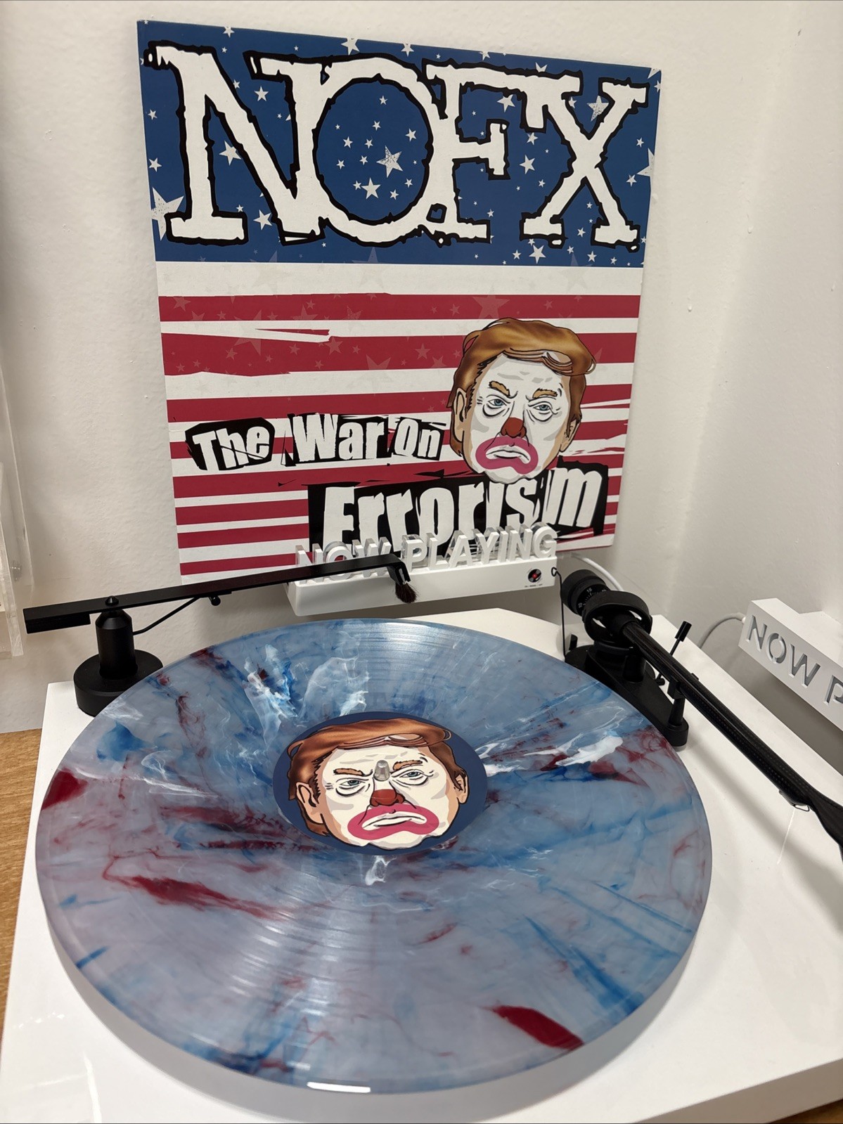 NOFX The War On Errorism Trump Red White and Blue Vinyl LP