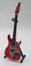 AXE HEAVEN Joe Satriani Signature Silver Surfer MINIATURE Guitar Display Gift picture