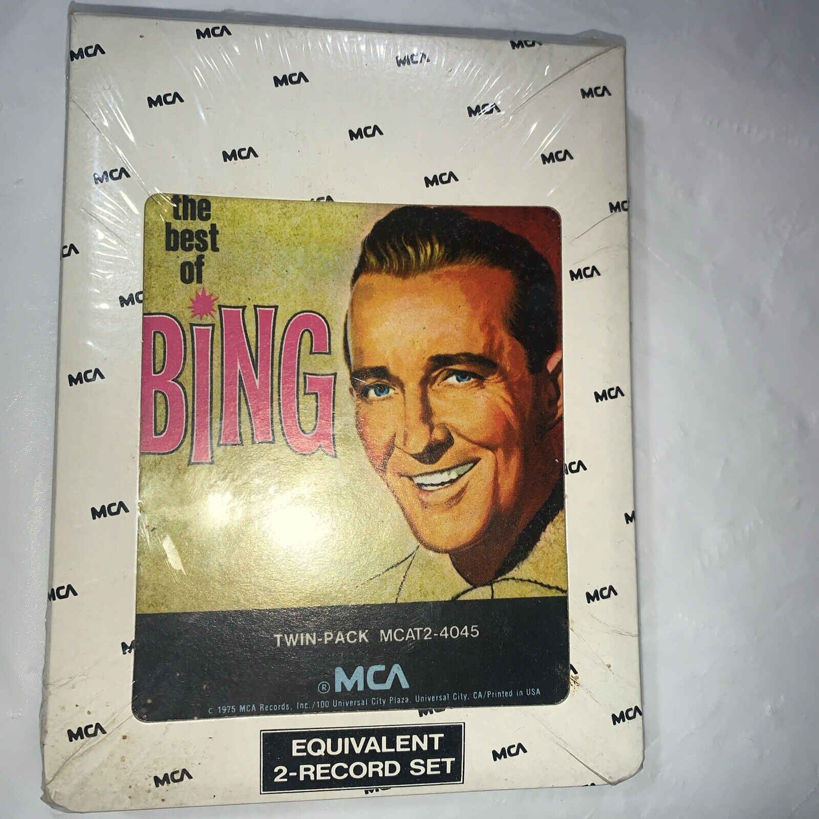 Vintage 1969 The Best Of Bing Crosby 8 Track Tape Sleeve Unopened