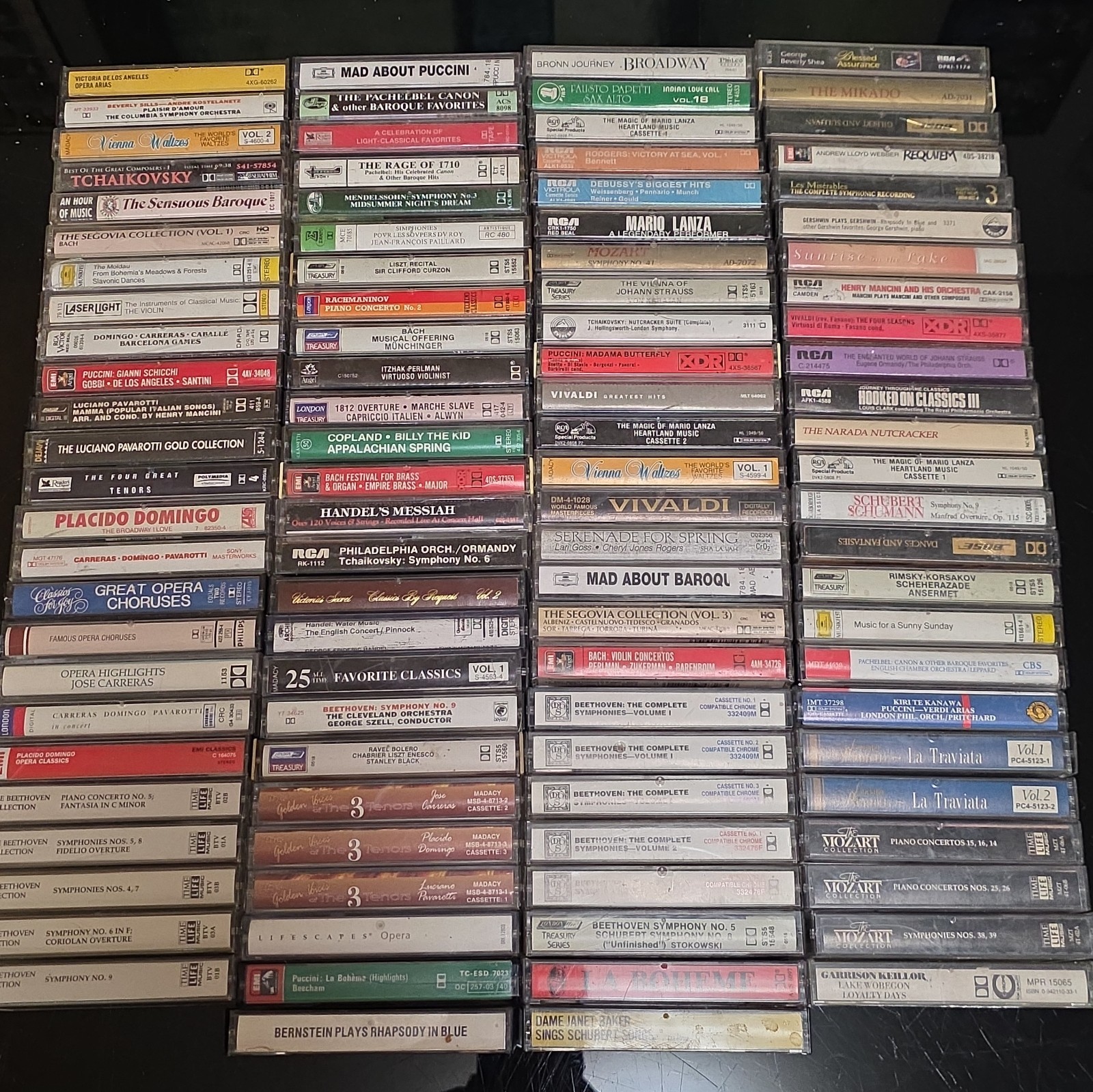 102 Classical / Opera / Symphony Cassette Tape Job Lot