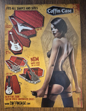 COFFIN CASE Guitar & Bass Gig Bats, Pop Up Stands ~ Magazine Print/Promo Ad 2008 picture