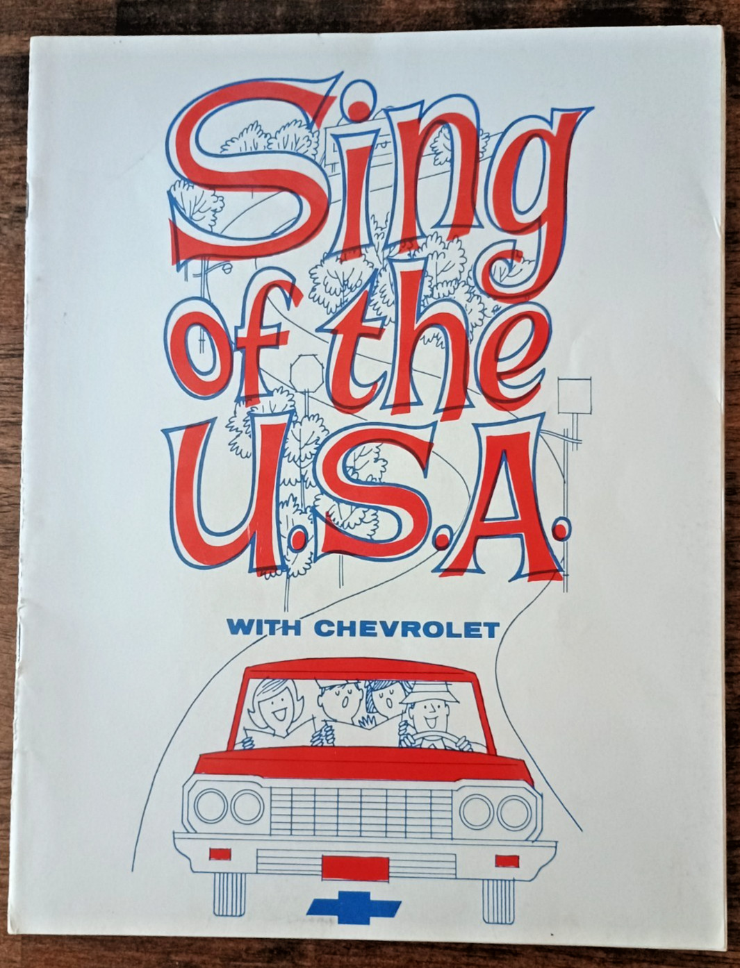 1964 Chevrolet Advertising SING OF THE U.S.A. Song Book over 200 song lyrics